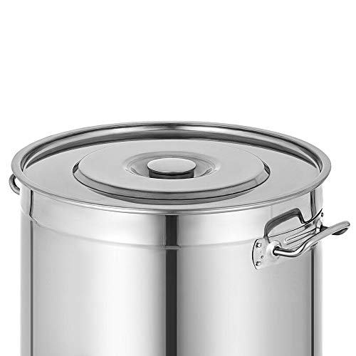 OUKANING Cocinar Sopa Olla con Termómetro Gastronomía 70L Estofado De Caldera Estofado