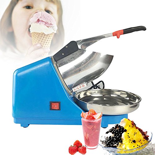 OUKANING Trituradora y picadora de Hielo eléctrico, Ice Crusher Máquina Cubitos Hielo Azul