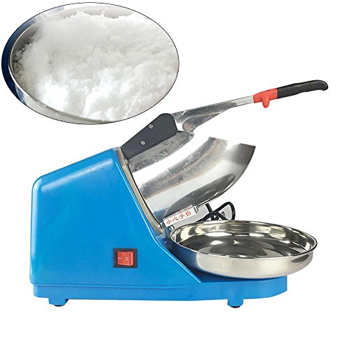 OUKANING Trituradora y picadora de Hielo eléctrico, Ice Crusher Máquina Cubitos Hielo Azul