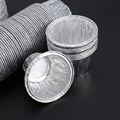 OUNONA 100 moldes de tarta de huevo para magdalenas, moldes para magdalenas