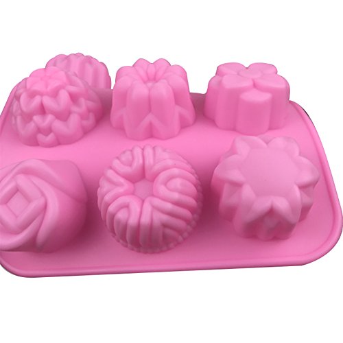 Outflower - 12 Cuadrícula Moldes de Silicona Creativo para Hacer Jabón, Gelatina, Helado, Pasteles, Chocolate