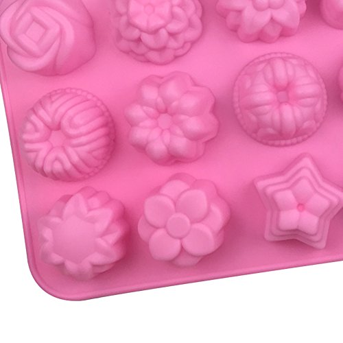 Outflower - 12 Cuadrícula Moldes de Silicona Creativo para Hacer Jabón, Gelatina, Helado, Pasteles, Chocolate