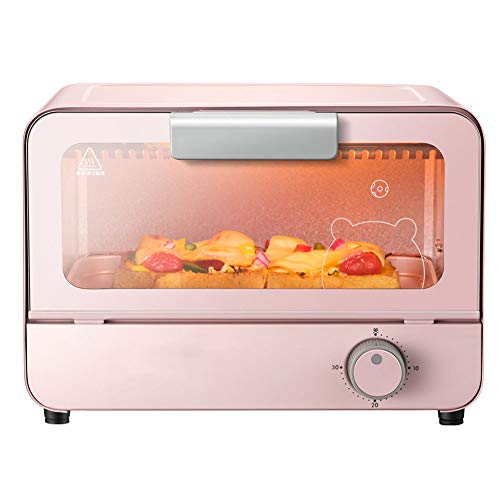 Oven CYN-Mini Tostador eléctrico de convección doméstico de 6L, operación con un botón y Control unificado de Temperatura del Tubo de Calentamiento de Vidrio de Cuarzo, 800W
