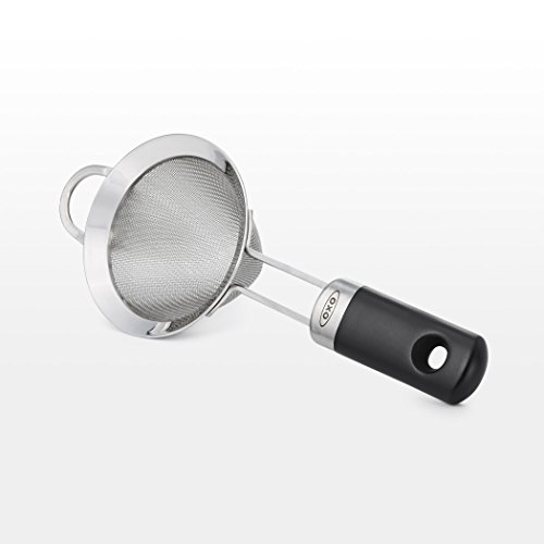 OXO SteeL - Filtro de cóctel de malla fina, 3 pulgadas, acero inoxidable