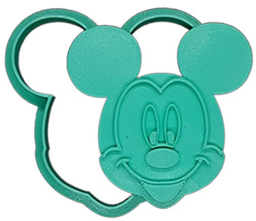 Pack de 2 Molde Cortador de Galletas - Dibujos Animados Disney – Minnie y Mickey Mouse (Turquesa)