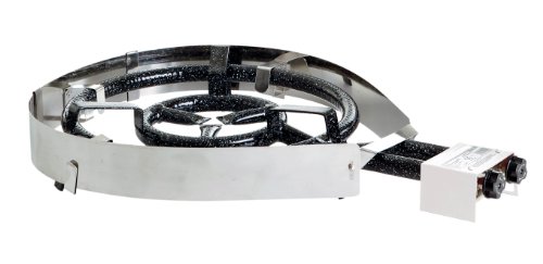 PaellaWorld International Paella Juego de Accesorios de Calor y Protector de Viento para Gas Anillo Grabadora, Plata