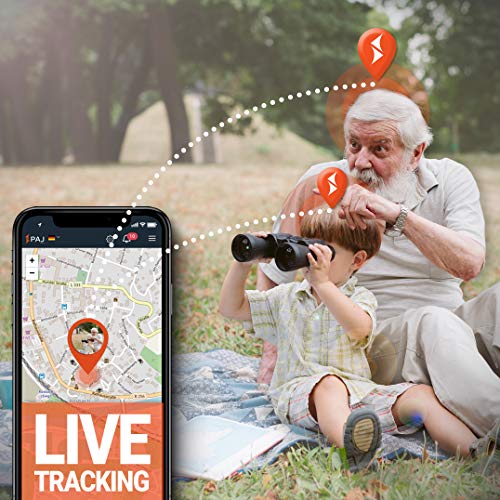 PAJ Easy Finder de PAJ GPS- Localizador para Niños, Personas Mayores, Personas con Demencia - 5 días de duración de batería (10 días en Modo de Espera) (Localización App y Protección de Apagado)
