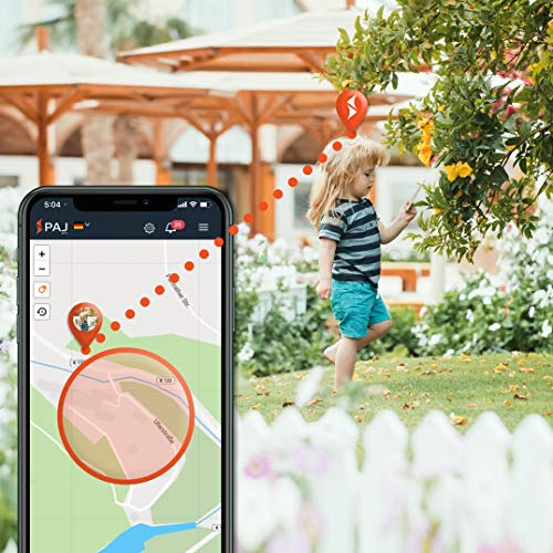 PAJ Easy Finder de PAJ GPS- Localizador para Niños, Personas Mayores, Personas con Demencia - 5 días de duración de batería (10 días en Modo de Espera) (Localización App y Protección de Apagado)