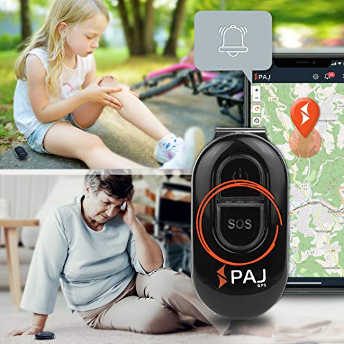 PAJ Easy Finder de PAJ GPS- Localizador para Niños, Personas Mayores, Personas con Demencia - 5 días de duración de batería (10 días en Modo de Espera) (Localización App y Protección de Apagado)