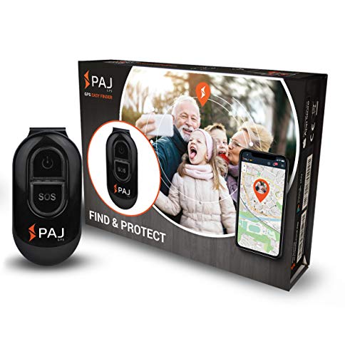 PAJ Easy Finder de PAJ GPS- Localizador para Niños, Personas Mayores, Personas con Demencia - 5 días de duración de batería (10 días en Modo de Espera) (Localización App y Protección de Apagado)