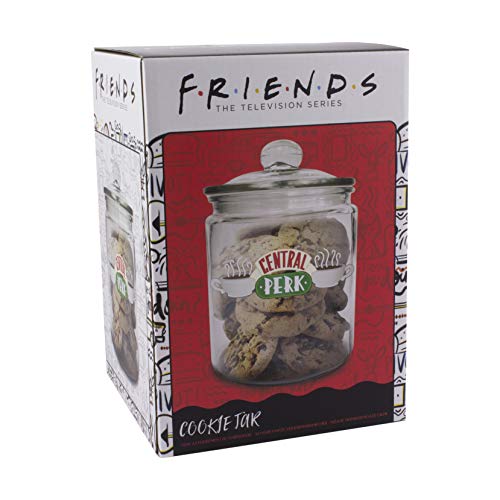 Paladone 5055964739706 Tarro para galletas de cerámica de Perk de tamaño grande, forma única y divertida de almacenar tus aperitivos favoritos, Vidrio