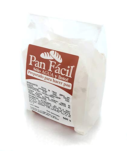 Pan Fácil. Sólo agua y listo!. Preparado para hacer pan. Caja de 6 uds. de 500 g.
