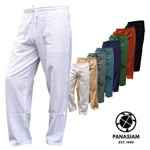Panasiam® – Pantalones y camisas de verano, de suave y confortable algodón natural, 100% puro Hose in beige 54