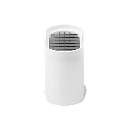 Papas fritas Cortar caja Prensa Cortador Taza Cortador de plástico Chopper Chips Papas fritas Hacer herramienta Patatas de cocina Gadgets de cocina - Blanco