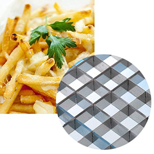 Papas fritas Cortar caja Prensa Cortador Taza Cortador de plástico Chopper Chips Papas fritas Hacer herramienta Patatas de cocina Gadgets de cocina - Blanco