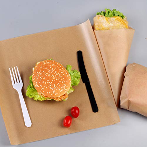 Papel De Embalaje Kraft Papel De Panadería Para Hornear Papel Para Bocadillos Hojas Para Envolver Sándwich - 2