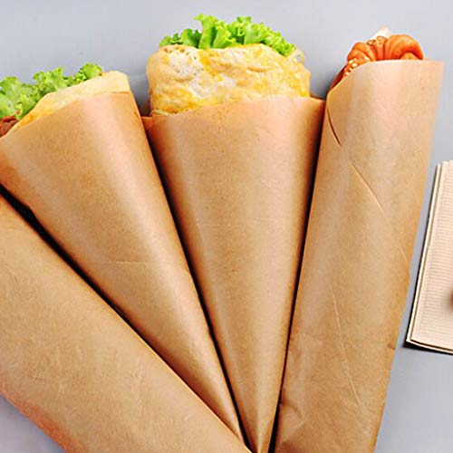 Papel De Embalaje Kraft Papel De Panadería Para Hornear Papel Para Bocadillos Hojas Para Envolver Sándwich - 2