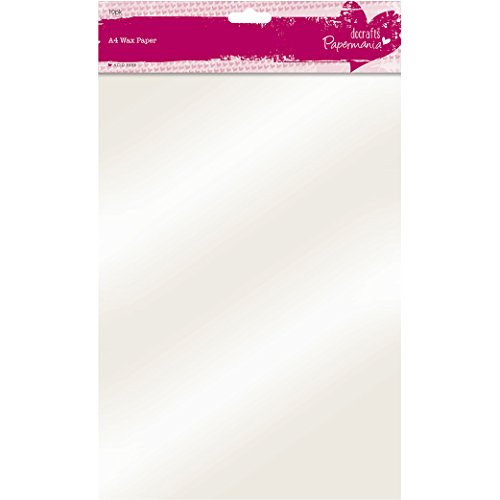 Papermania - Papel Encerado, A4, Color Blanco