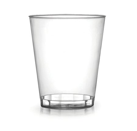 Paquete de 40 - Vasos de plástico duro | Vidrio transparente para fiestas - 200 ml (7 oz)