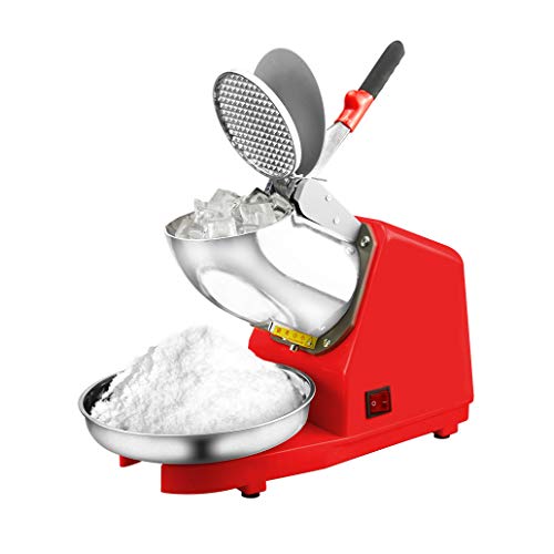 Peixia Ice Crusher Máquina trituradora de hielo eléctrica Máquina de aguanieve Máquina de cono de nieve de acero inoxidable para helados máquina de afeitar de hielo eléctrica para uso doméstico y co