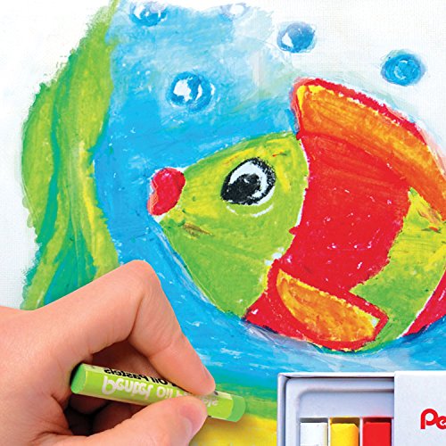 Pentel, PHN-25U, Caja de 25 pasteles de aceite, colores surtidos