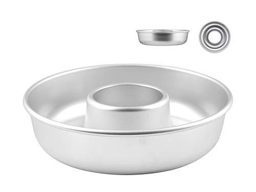Pentole Agnelli COAL3722 Molde de rosquilla con tubo, en aluminio, plata, 22 cm
