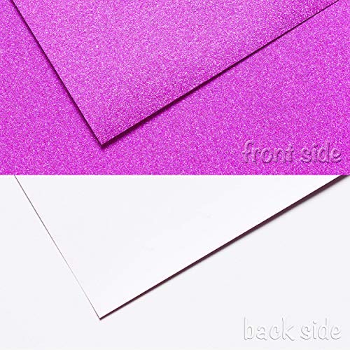 perfect ideaz cartulinas de brillantina de colores, 30 hojas DIN- A4, pliegos de brillantina para manualidades, 10 colores diferentes, 160 g/m², cartulina para hacer manualidades
