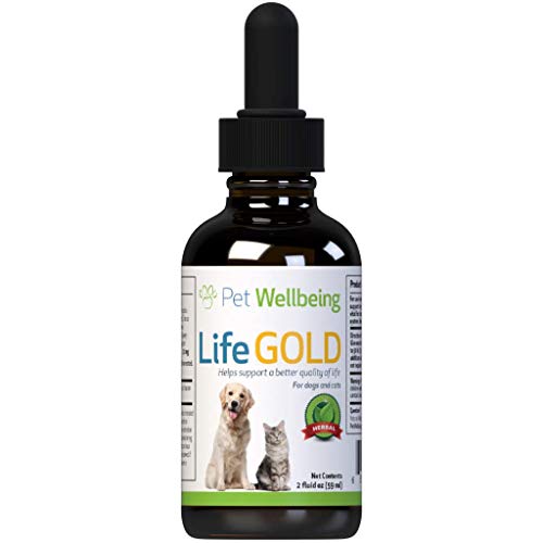Pet Wellbeing - La Vida De Oro para Perros - Ayuda del Cáncer Natural para Perros - 2 Onzas 59 Mililitros