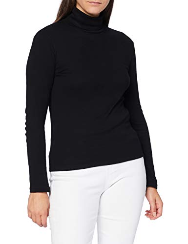 Petit Bateau Pequeño Barco bajo suéter icónico para Mujer Negro L