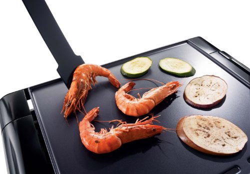 Philips HD4418/20 - Plancha de Asar, 2300 W, Antiadherente, Apto Lavavajillas, Color Negro