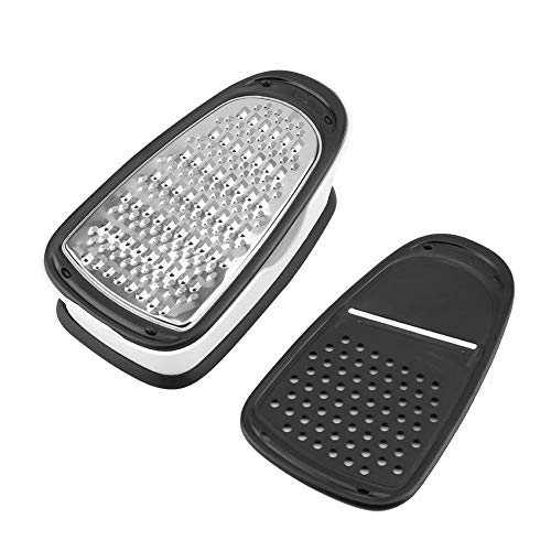 Picador de verduras, cortador de alimentos, rallador resistente de acero inoxidable para ajo, col, zanahoria, patata, tomate, fruta, ensalada negro