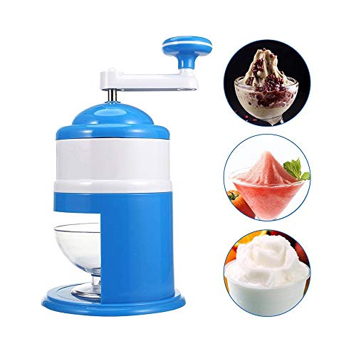 Picadora de hielo eléctrica con cuchara para hielo y caja de tolva extraíble grande para hacer conos de nieve, licuado, granizado, cóctel, frappe, té helado y café, etc. Máquina de hielo para hacer