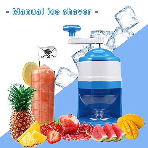 Picadora de hielo eléctrica con cuchara para hielo y caja de tolva extraíble grande para hacer conos de nieve, licuado, granizado, cóctel, frappe, té helado y café, etc. Máquina de hielo para hacer