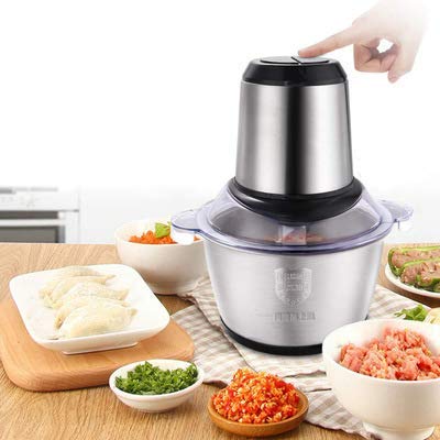Picadoras de carne eléctricas Mini procesador de alimentos Picadora de alimentos de cocina Cortador de frutas y verduras Cortador de pimientos y pimientos Cortador de pimientos Licuadora y picadora C