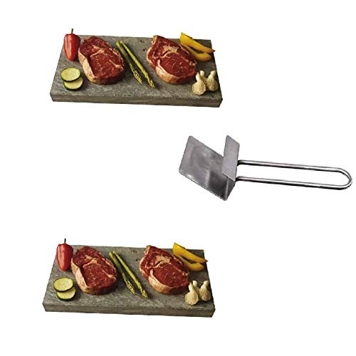 Piedra para carne de 20X30X3 cm, Promo 2 Unidades más Levantador