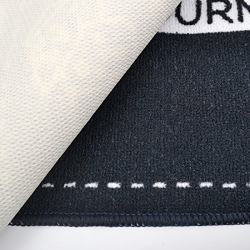 Pinji - Alfombras para Cocina Baño Alfombrillas de Poliéster de Cocina Absorbente Alfombrilla para Dormitorio Baño Antideslizantes Lavables(2 Piezas) #3
