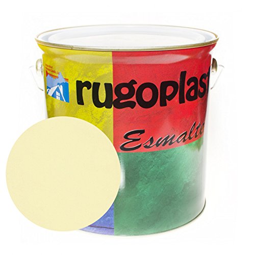 Pintura esmalte sintético de alta calidad ideal para pintar hierros, rejas, portones, puertas, ventanas, madera... Brillante / Satinado / Mate / Forja / Aluminio Plata / Metalizado Varios Colores (0,750Ml, Marfil Brillo)