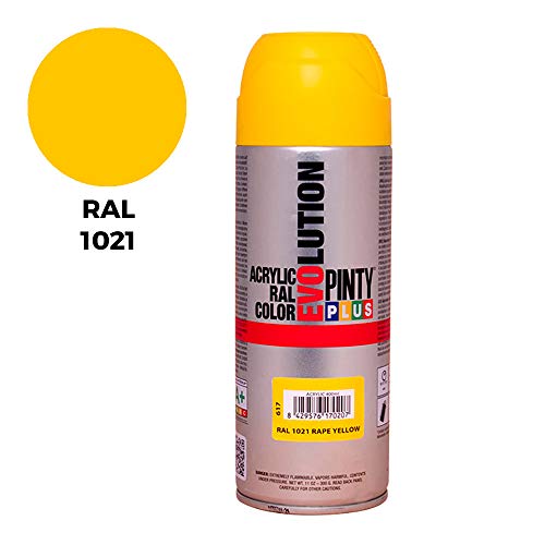 PINTYPLUS EVOLUTION Pintura spray Acrílica Brillo 520cc Chocolate brown Ral 8017, Estándar