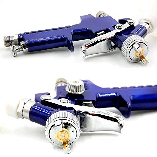 Pistola Rociadora 1,0mm HVLP Pistola Pulverizadora Aerográfica Alimentación por Gravedad 120cc para reparación de pintura de automóviles