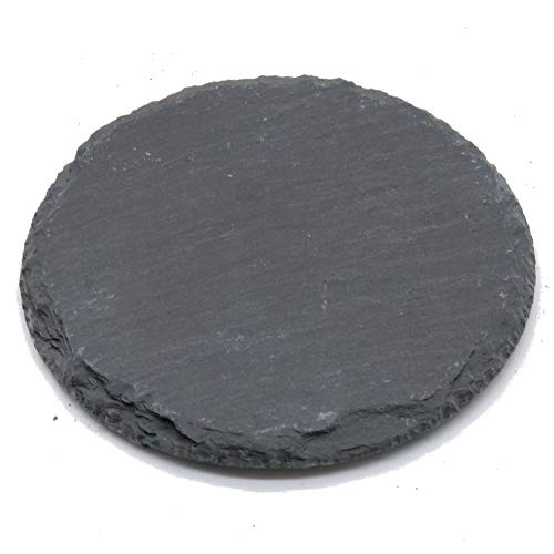 Pizarra para queso, bandeja de piedra sólida, tabla para servir queso y carne para el hogar, restaurante, cafetería, negro, 10x10x1cm