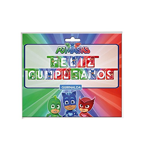 PJ Masks Guirnalda para decoración de fiestas (Verbetena 016001318)