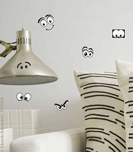 Plage 152003 Adhesivos de decoración -Emoticonos, 2 Hojas, 11 x 10,5 cm