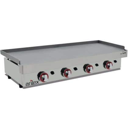 Plancha a gas ARILEX en acero laminado de 6 mm con medidas 1210x457x240h mm 120PGL