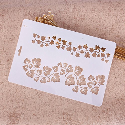 Plantillas con diferentes patrones para pintar con aerógrafo, para manualidades y decoración, de Teabelle