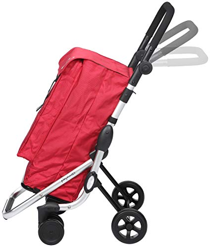 Playmarket Carro de la compra Go Up Basic, 110 cm, 39, 5 Litros, Gris Marengo