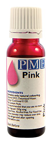 PME - Colorante Alimentario 100% natural - Rosa, 25 g