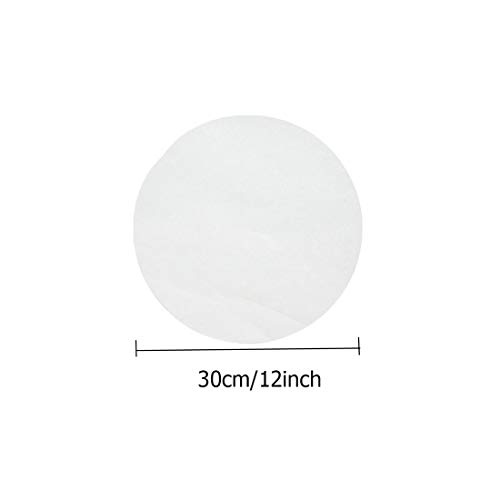 Polly Online Ronda de Papel para Hornear Papel de pergamino Antiadherente para Hornear para sartenes, Parrilla, Vapor, Hamburguesa Patty Pater 30CM 100PCS