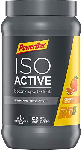 PowerBar Isoactive Orange 600g - Bebida Deportiva Isotónica - 5 Electrolitos + C2MAX
