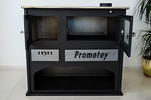 PRAKTIK LUX - Horno de leña con cristal (11 kW)