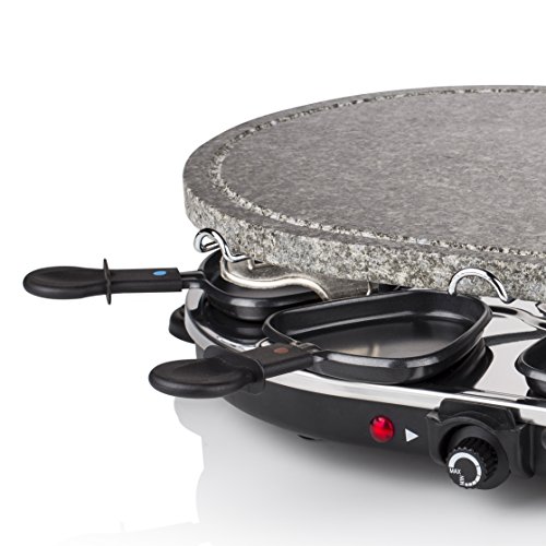 Princess 162720 - Parrilla para 8 Personas, Piedra Oval y Raclette Party